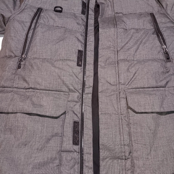 Swiss Tech Mens Winter cold weather Parka coat charcoal grey size S 34-26 - Picture 3 of 10